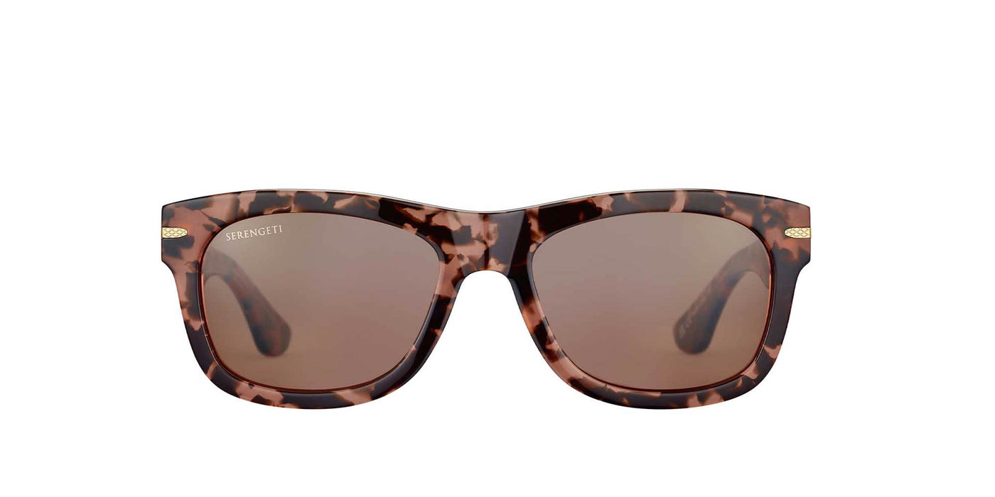 Serengeti Foyt Pink Tortoise/Brown Mirror #colour_pink-tortoise-brown-mirror