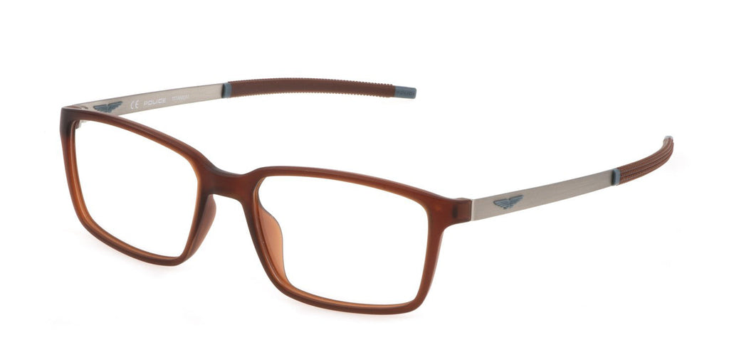 Police Solstice 1 VPLF85 Semi Matt Transparent Brown #colour_semi-matt-transparent-brown