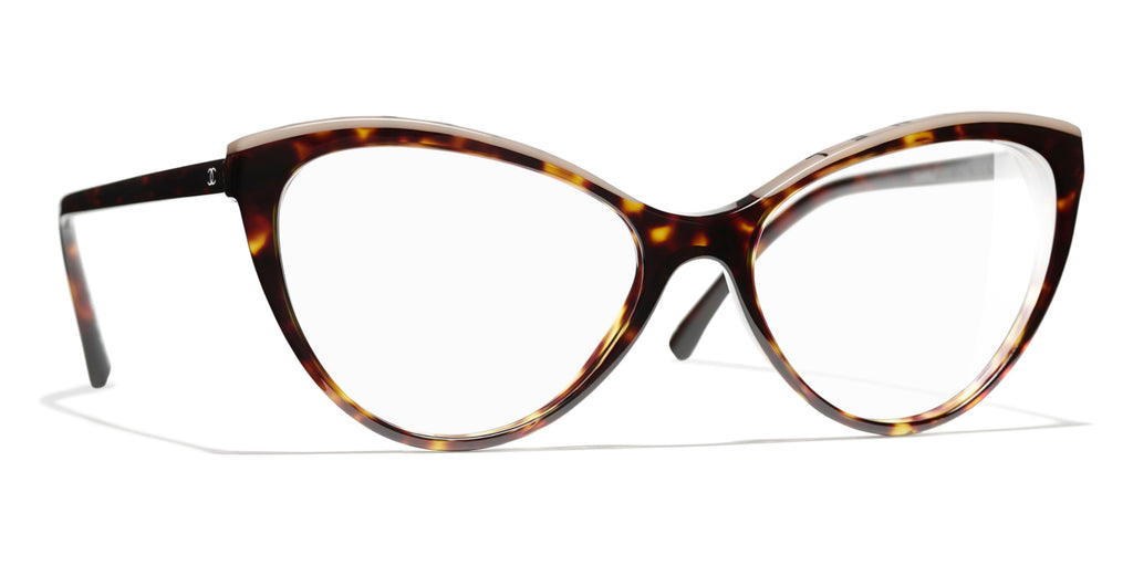 Chanel Cat Eye Glasses in Brown