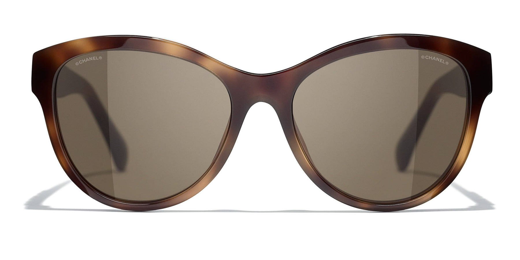 Chanel 5458 1661/3 Butterfly Sunglasses Havana 55mm