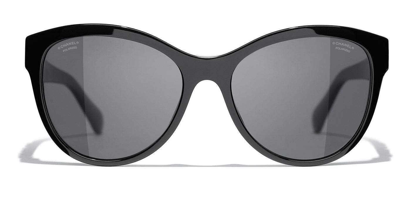 CHANEL 5458 Black/Polarised Grey #colour_black-polarised-grey