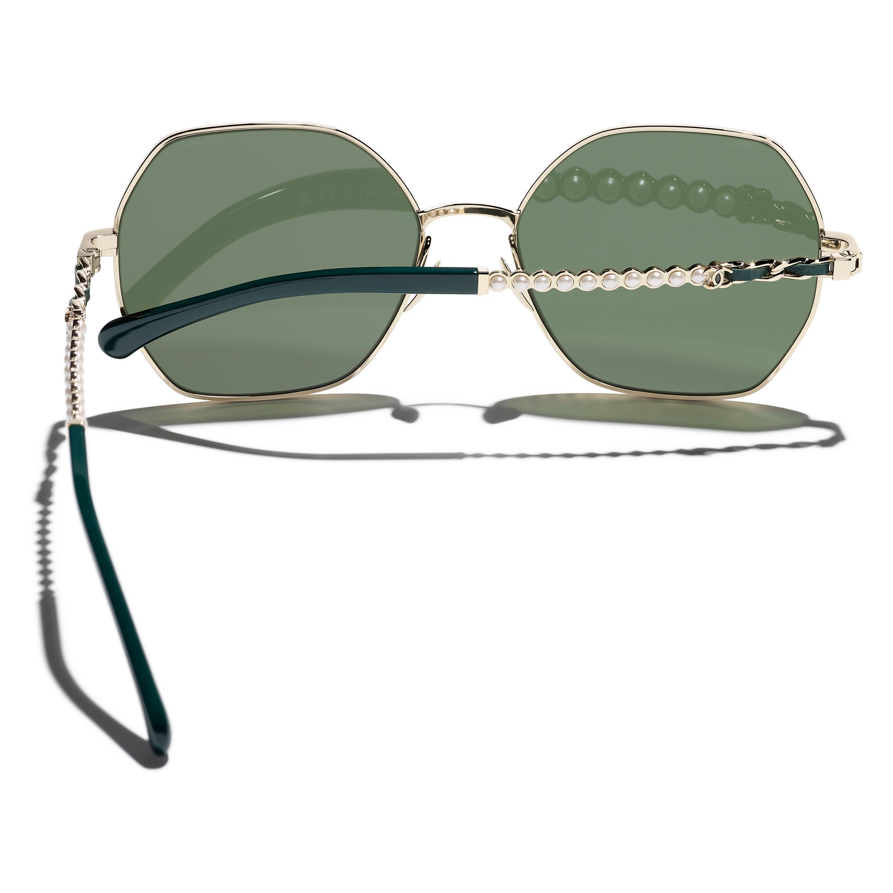 Sunglasses: Square Sunglasses, acetate & imitation pearls ...