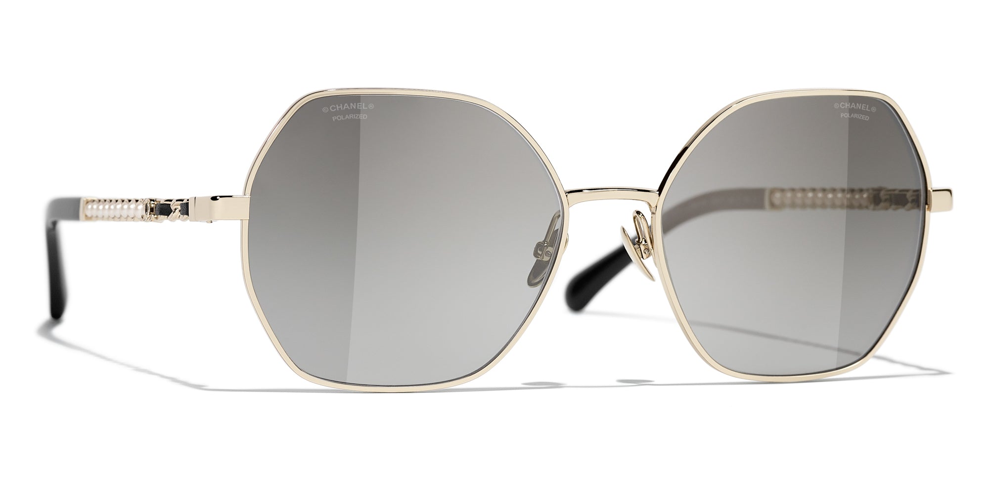 Chanel Oval Sunglasses 2023-24FW, Silver