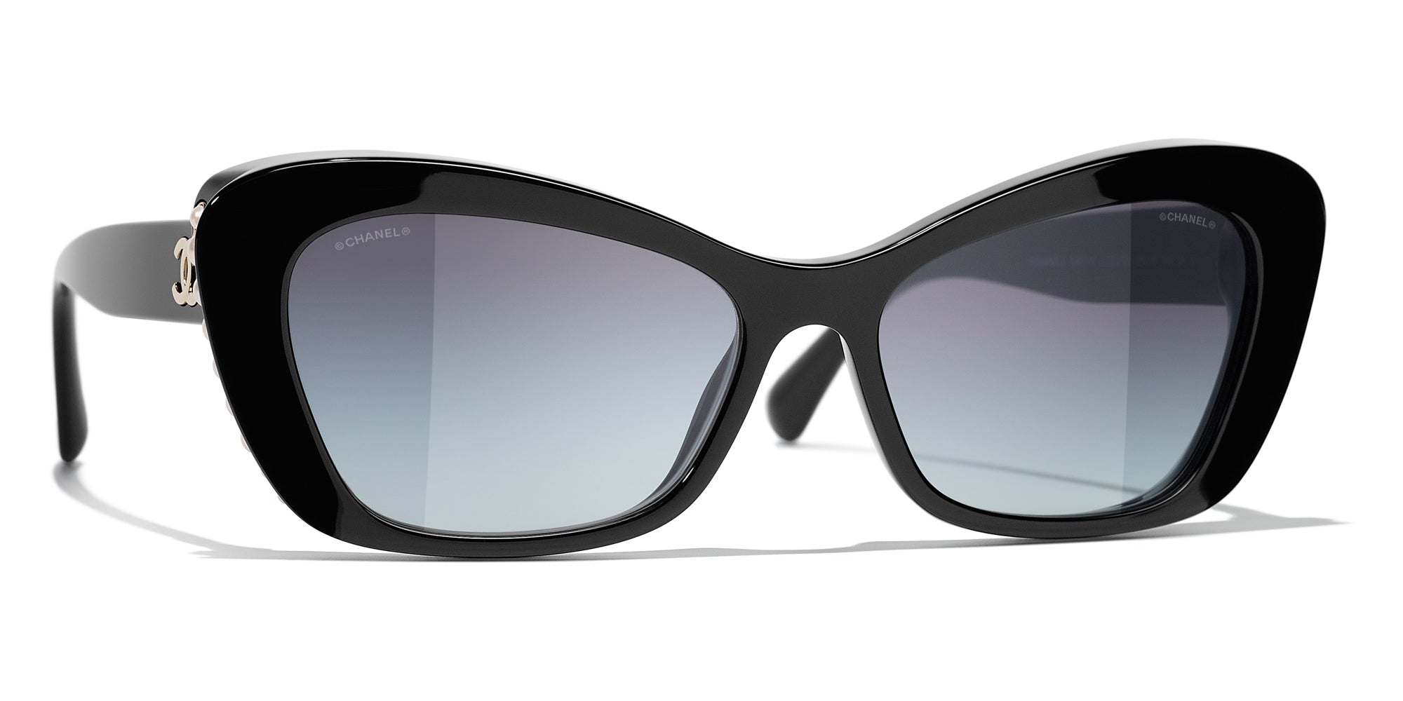Chanel - Cat Eye Sunglasses - Dark Tortoise Gold - Chanel Eyewear