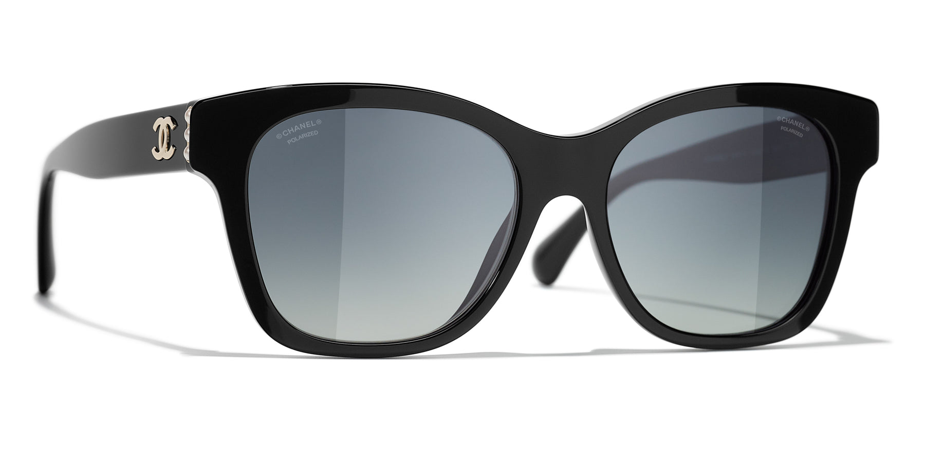 Sunglasses: Square Sunglasses, acetate & metal — Fashion