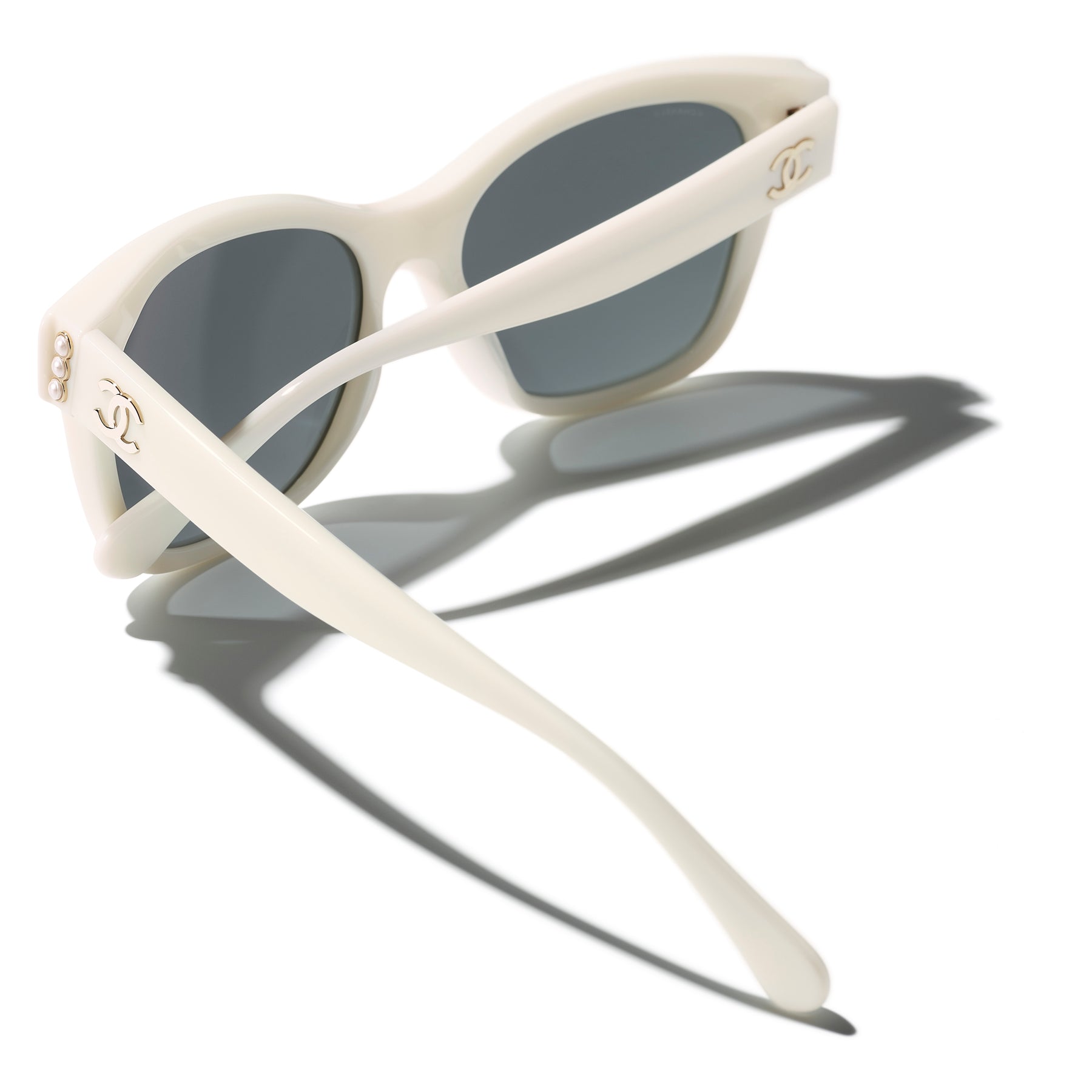 Chanel Polarized Square Sunglasses Black/Polar Dark Gray CH5482HA