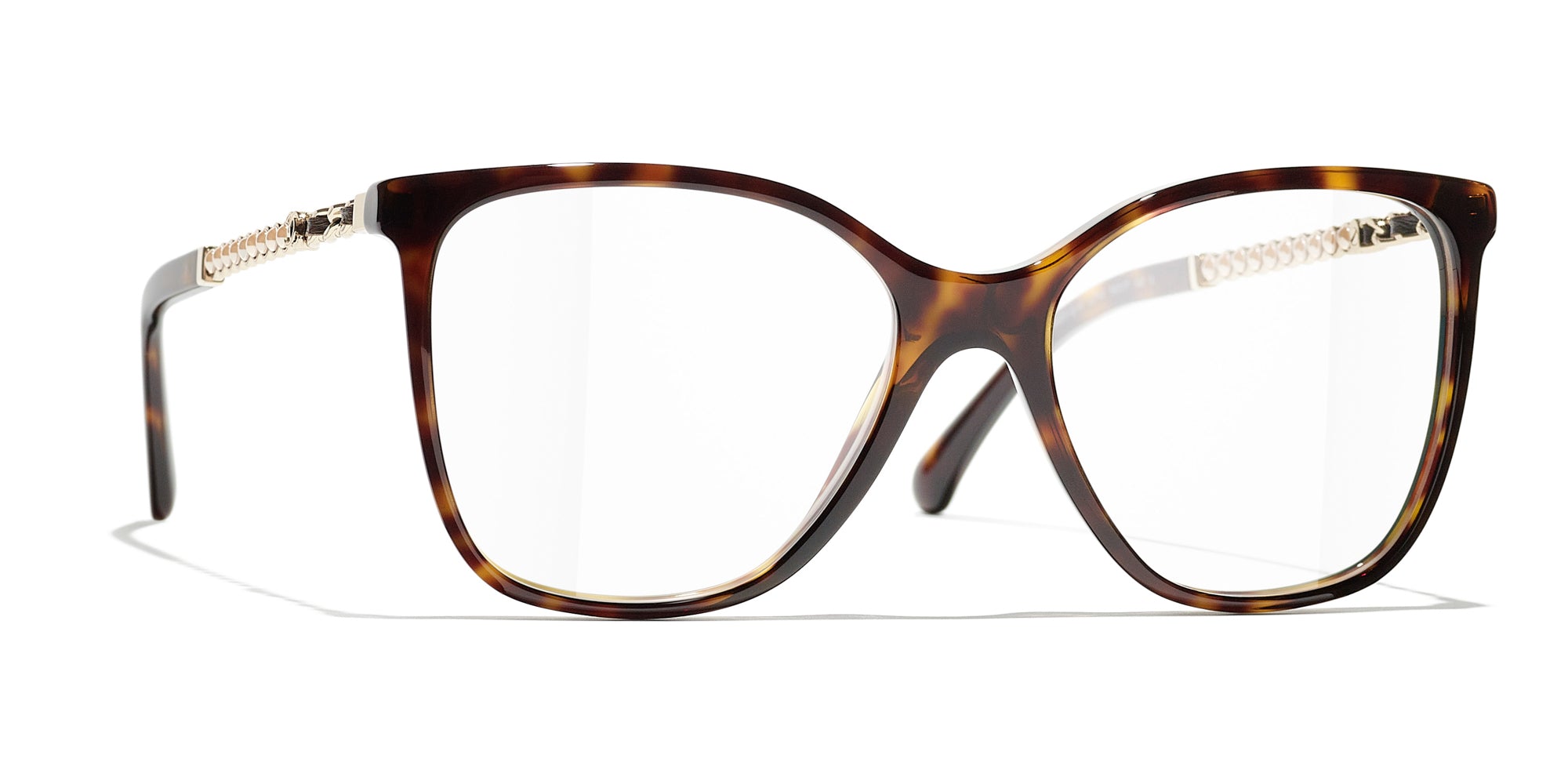 Chanel Square Eyeglasses in Brown