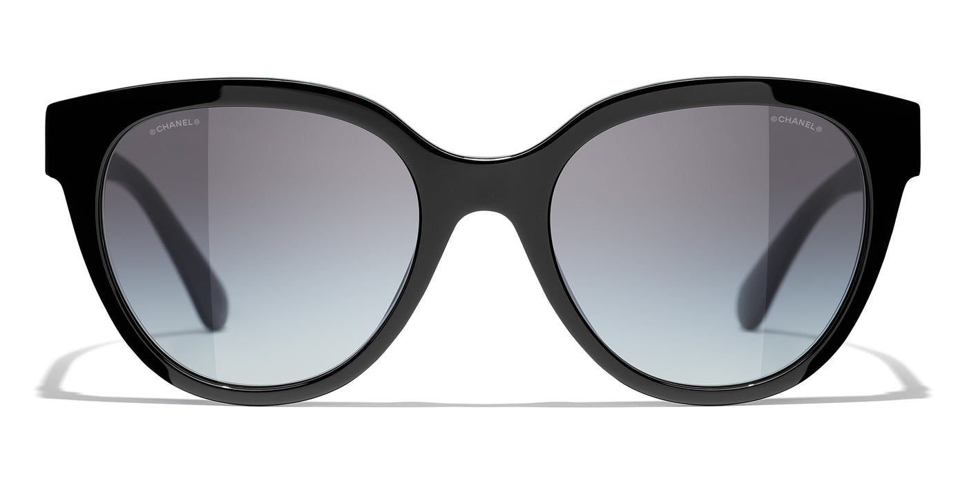 Chanel Butterfly Blue Light Glasses - Acetate, Black - Polarized - UV Protected - Women's Sunglasses - 3444S C622/SB