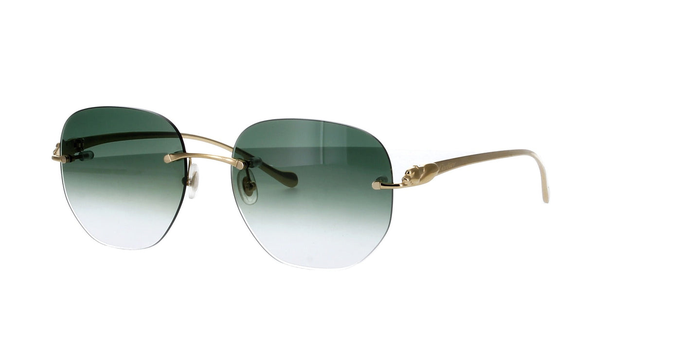 Cartier Panthère de Cartier CT0058O Gold/Green Gradient #colour_bespoke-gold-green-gradient