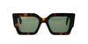 Off-White Catalina Oeri003 Dark Tortoise/Green #colour_dark-tortoise-green