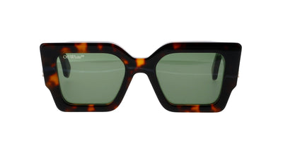 Off-White Catalina Oeri003 Dark Tortoise/Green #colour_dark-tortoise-green