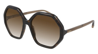 Chloe CH0008S Dark Tortoise/Brown Gradient #colour_dark-tortoise-brown-gradient