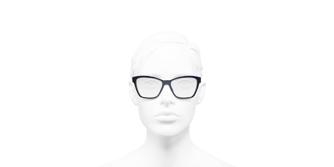 Eyeglasses: Square Eyeglasses, acetate & calfskin — Fashion