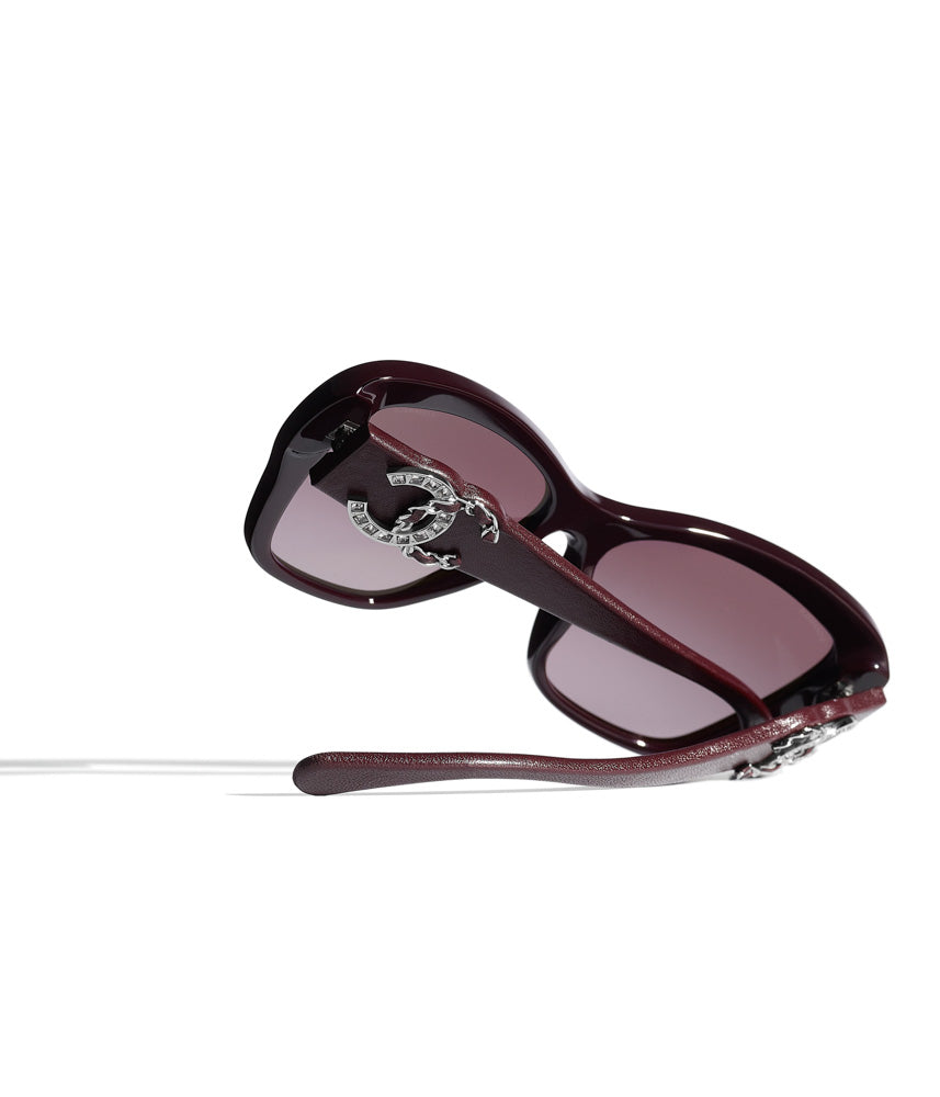 New Authentic Chanel 5477-A C714/S6 Dark Tortoise Cat Eye Sunglasses -  Italy 