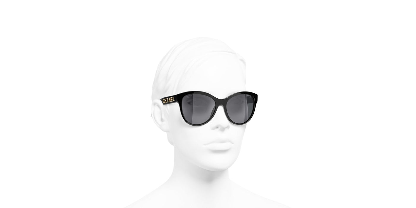 CHANEL 5458 Black/Polarised Grey #colour_black-polarised-grey