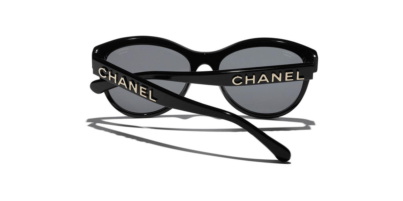 CHANEL 5458 Black/Polarised Grey #colour_black-polarised-grey