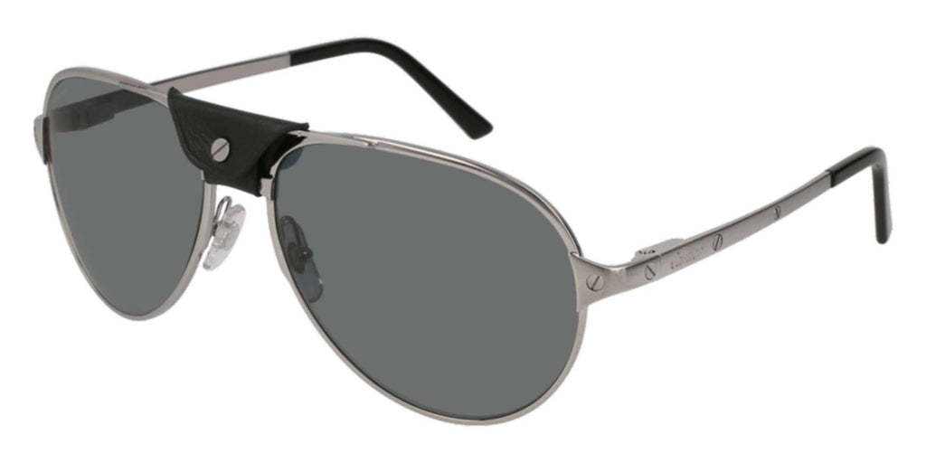 Cartier Santos de Cartier CT0034S Gunmetal/Grey Polarised #colour_gunmetal-grey-polarised