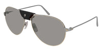 Cartier Santos de Cartier CT0038S Gold/Silver Mirror #colour_gold-silver-mirror