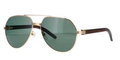 Cartier CT0272S Gold/Green Polarised #colour_gold-green-polarised