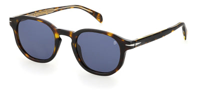 David Beckham DB1007/S Dark Tortoise/Blue #colour_dark-tortoise-blue