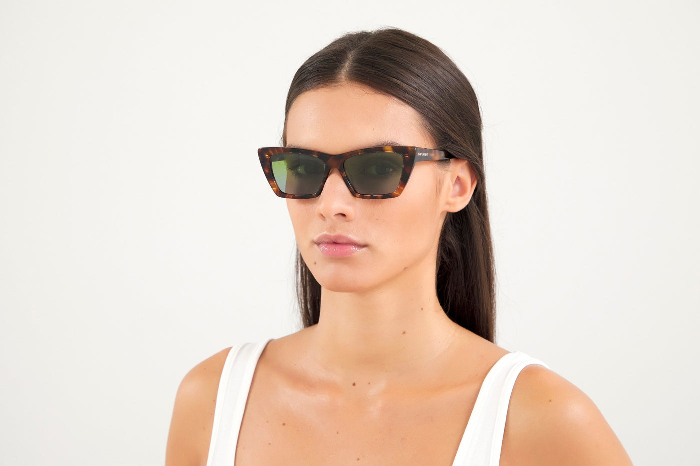 Black Mica cat-eye acetate sunglasses