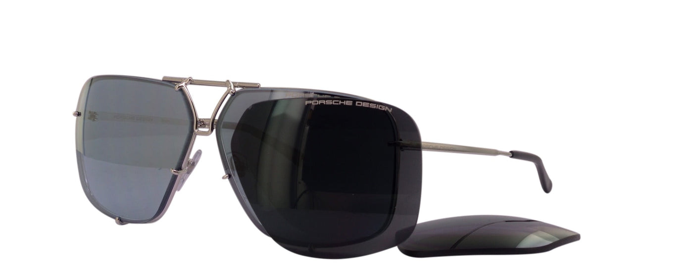 Porsche Design P8928 Silver/Blue Mirror #colour_silver-blue-mirror