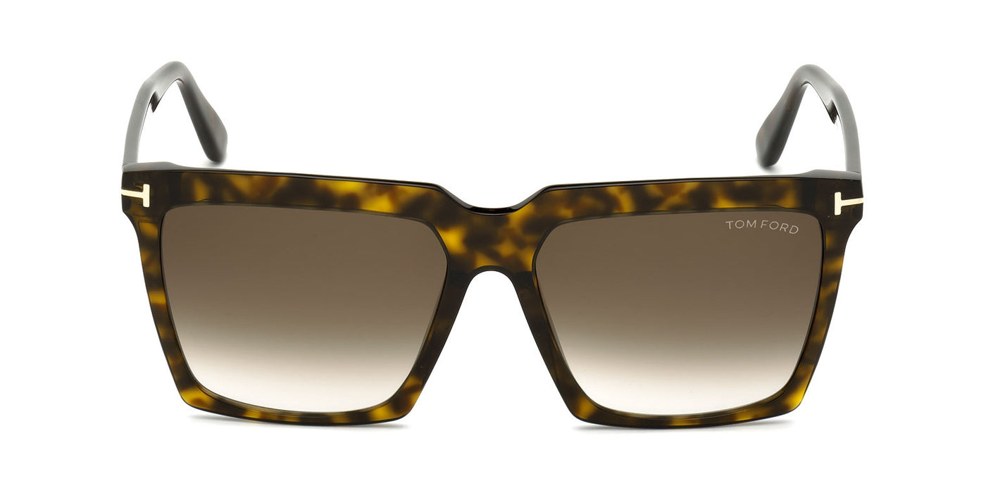 Tom Ford Sabrina-02 TF764 Dark Tortoise/Brown Gradient #colour_dark-tortoise-brown-gradient