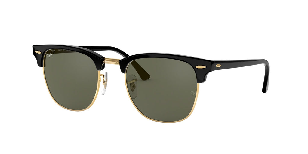 Ray-Ban Clubmaster RB3016 Black-Green-Polarised #colour_black-green-polarised