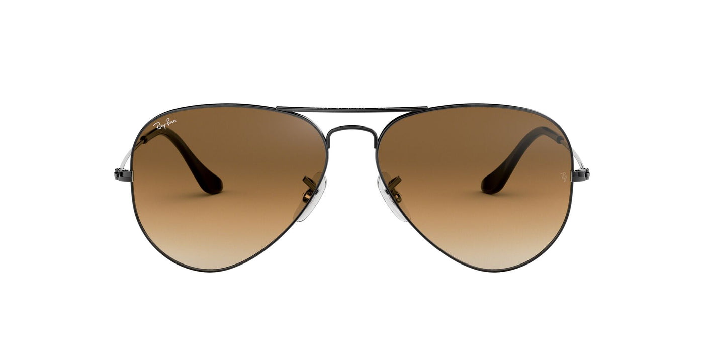 Ray-Ban Aviator RB3025 Gunmetal/Brown #colour_gunmetal-brown