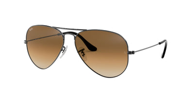 Ray-Ban Aviator RB3025 Gunmetal/Brown #colour_gunmetal-brown