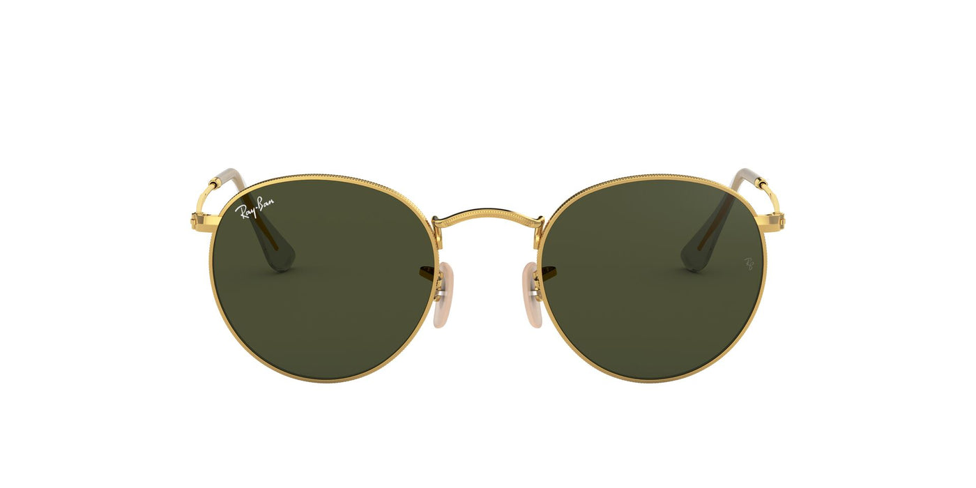 Ray-Ban Round Metal RB3447 Gold-Green #colour_gold-green
