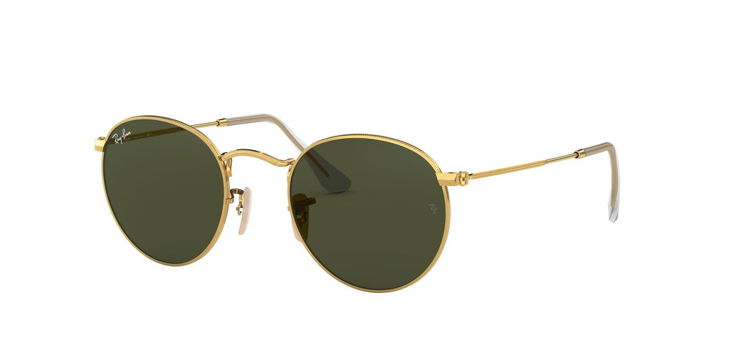 Ray-Ban Round Metal RB3447 Gold-Green #colour_gold-green