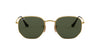 Ray-Ban Hexagonal RB3548N Gold/Green #colour_gold-green