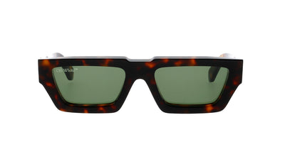 Off-White Manchester Oeri002 Dark Tortoise/Green #colour_dark-tortoise-green