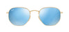 Ray-Ban Hexagonal RB3548N Gold/Blue #colour_gold-blue