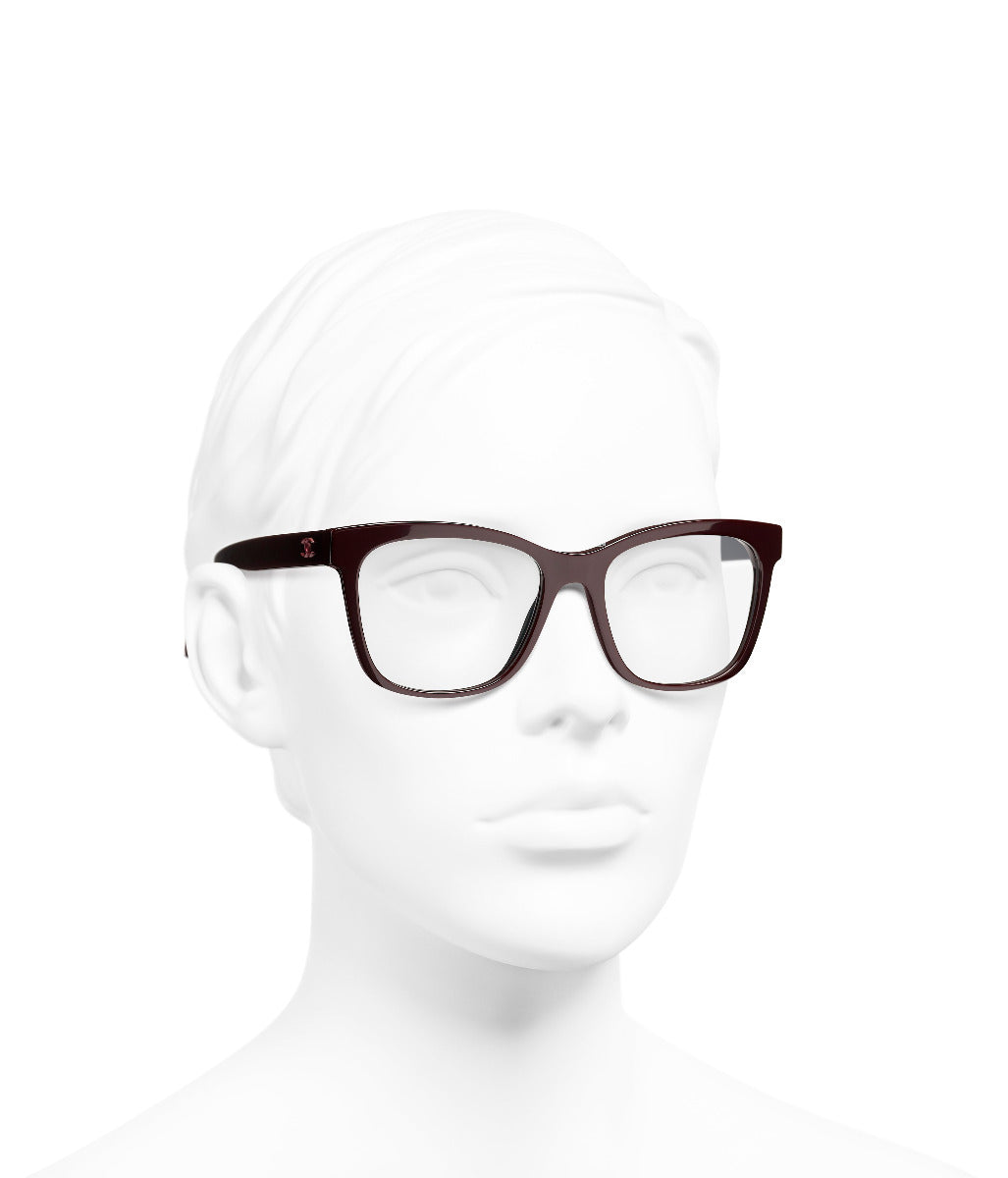 Chanel - Square Eyeglasses - Brown Tortoise Grey - Chanel Eyewear
