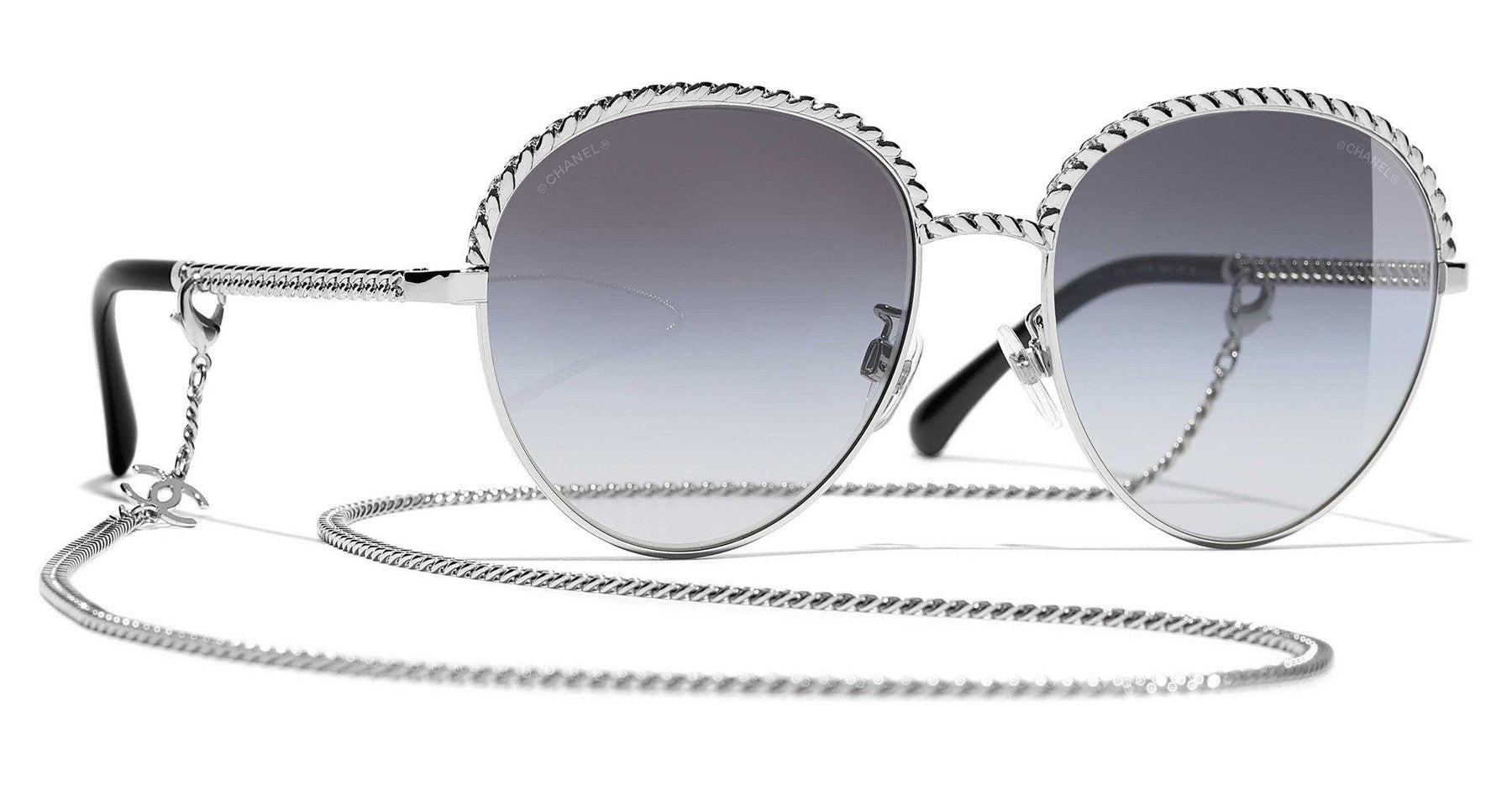 Sunglasses Chanel Silver in Metal - 20386172