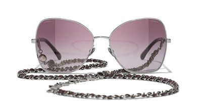 CHANEL 4274Q Dark Silver & Burgundy/Purple #colour_dark-silver-burgundy-purple