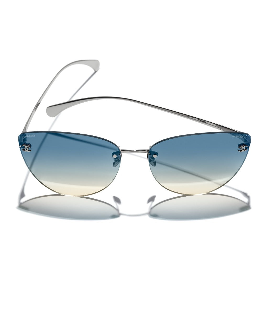 Chanel Cat Eye Sunglasses - Acetate and Tweed, Dark Tortoise - Polarized - UV Protected - Women's Sunglasses - 5513 C714/S9