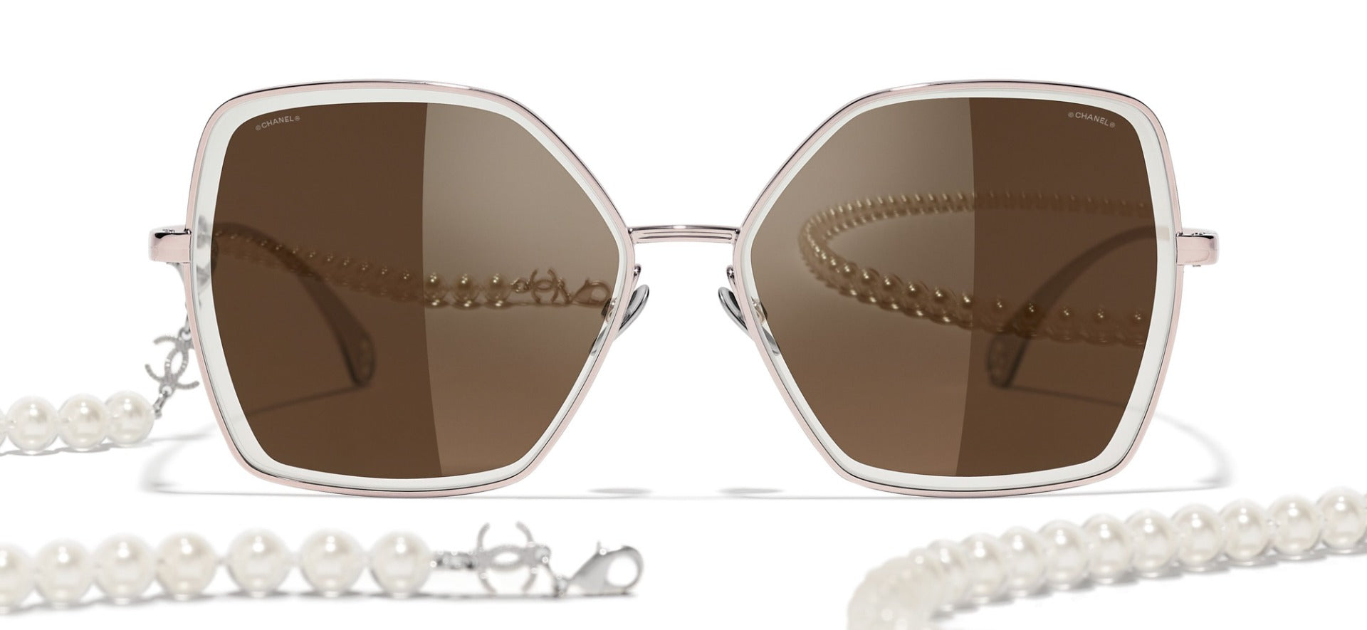 Chanel SS2013 Black Sunglasses with Faux Pearls 6038H