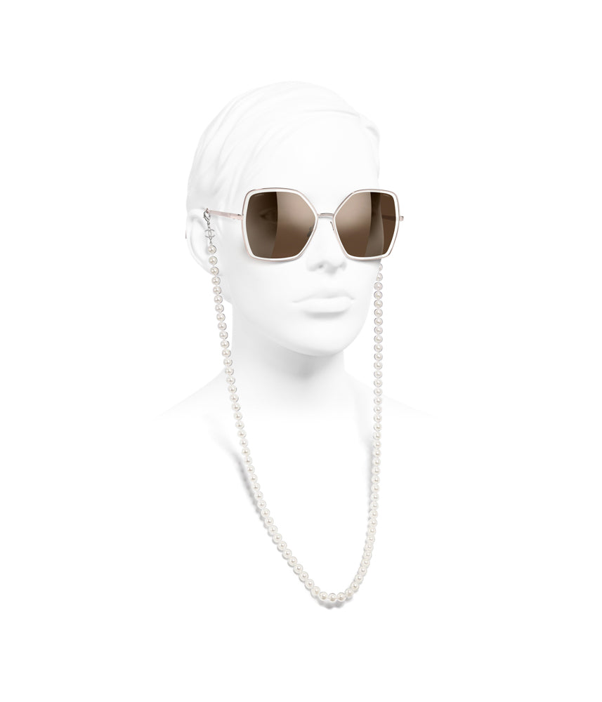 Buy Pre-Owned CHANEL Pearl Soleil Papillon Sunglasses