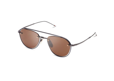 Thom Browne TBS112 Gold/Brown #colour_gold-brown