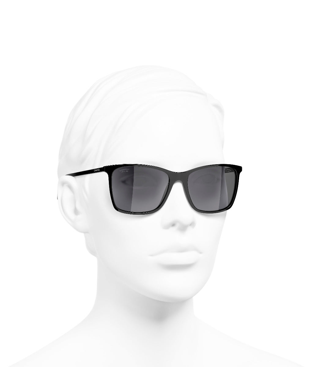 CHANEL 5447 Square Acetate Sunglasses