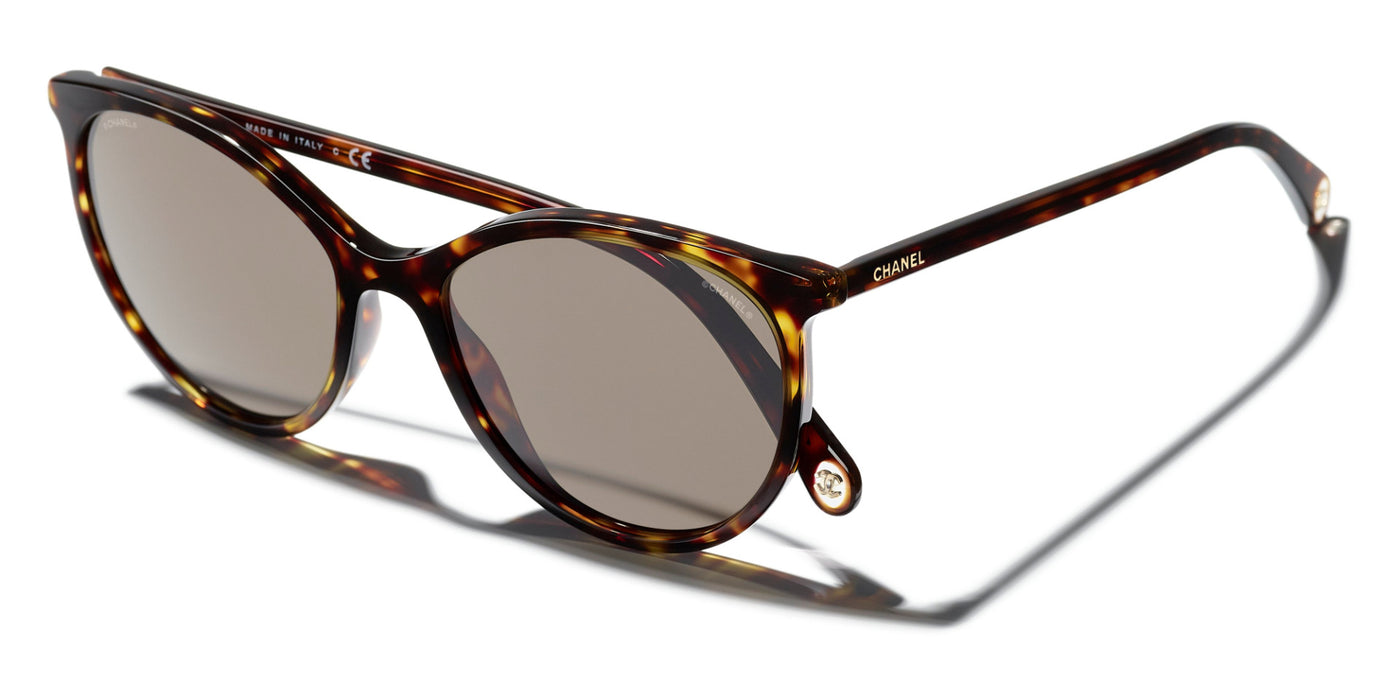 CHANEL 5448 Dark Tortoise/Brown #colour_dark-tortoise-brown