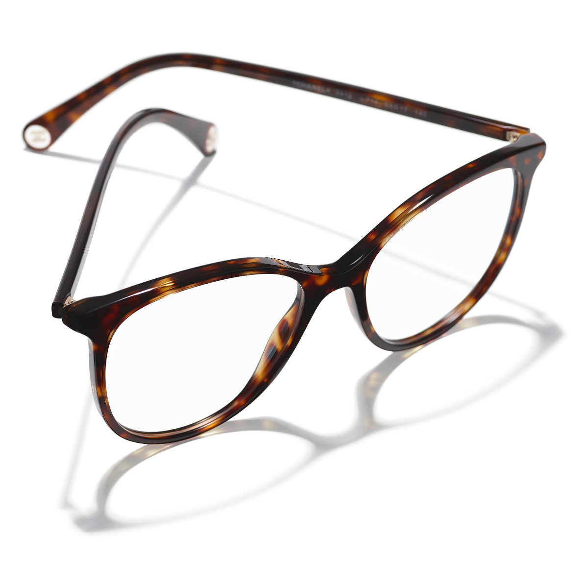 Chanel Eyeglasses 3145 c.852 Black on Lilac Rectangular Fram