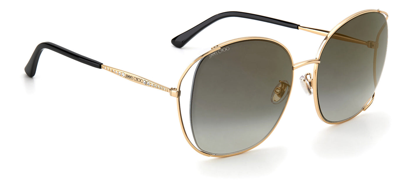 Jimmy Choo Asian Fit TINKA/G/SK Gold/Gold Mirror #colour_gold-gold-mirror