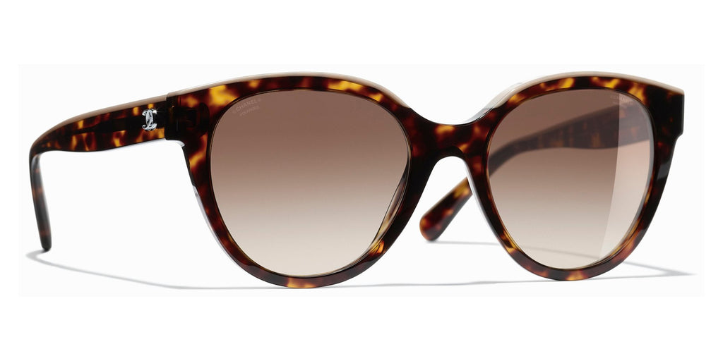 Chanel Butterfly Sunglasses CH5414 54 Brown & Black & Beige