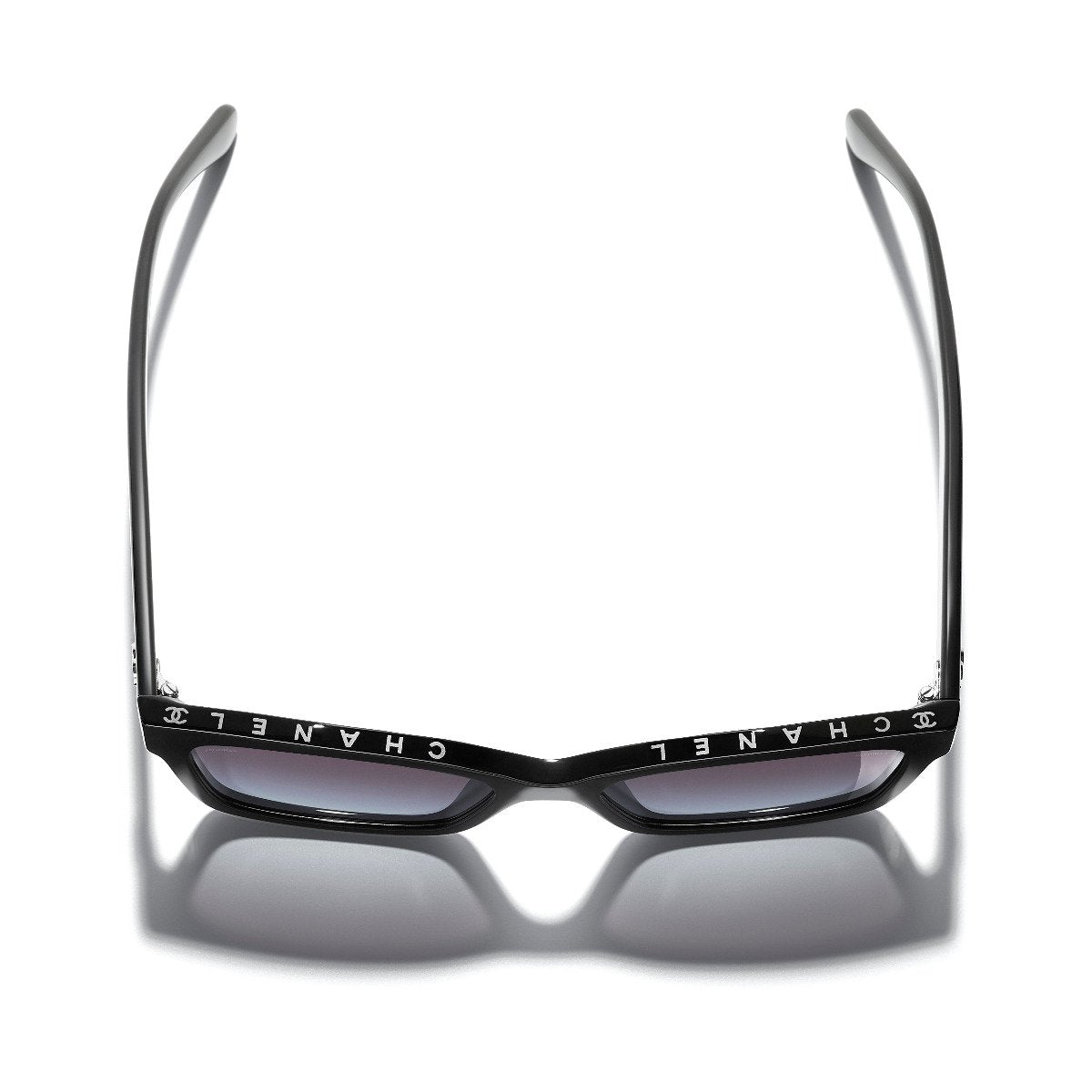 Chanel BlackBeige Square Frame CC Logo Sunglasses5177  Yoogis Closet