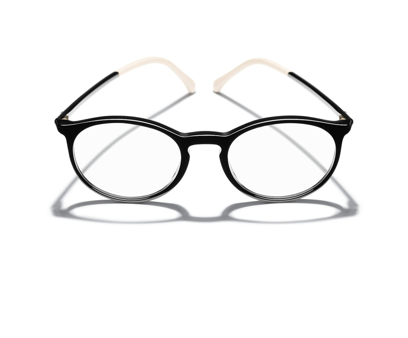 Chanel CH3282 Women's Black Frame Clear Lens Round Eyeglasses